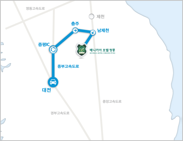 대전출발 길안내