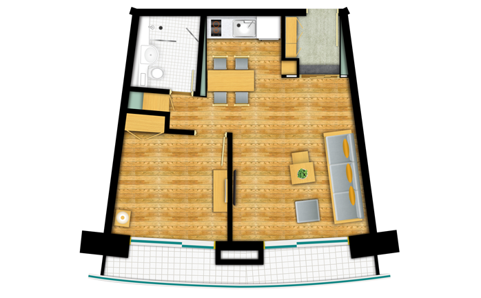 Deluxe Ondol Floor Plan