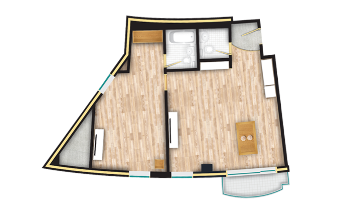 Family Ondol Floor Plan