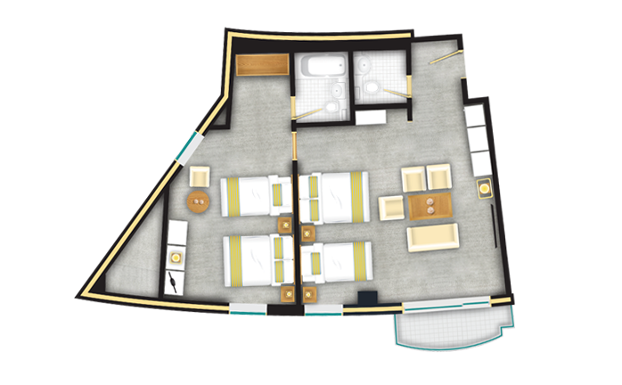 Family Twin Floor Plan