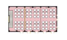 Large Ballroom Convention Hall Floor Plan