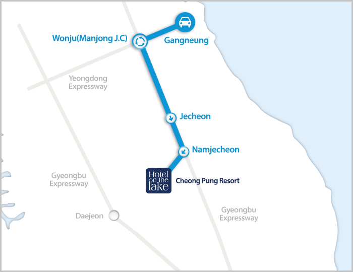 Depart Gangneung Directions