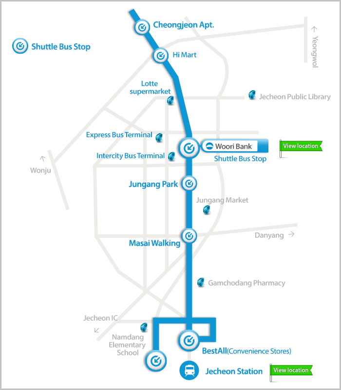 Shuttle Bus Route Map